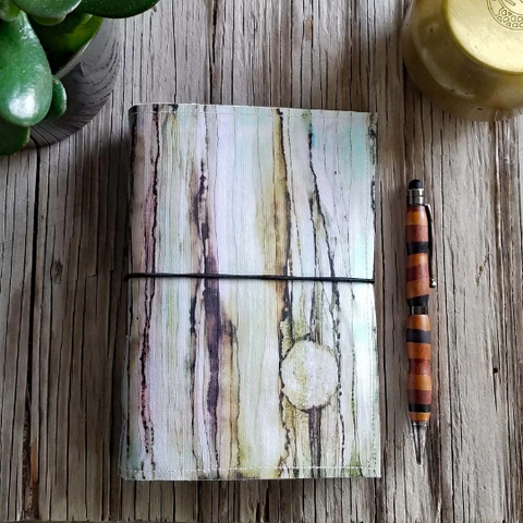 wooden journal